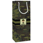 Green Camo Wine Gift Bags - Gloss (Personalized)