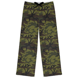 Green Camo Womens Pajama Pants - XL