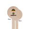 Green Camo Wooden 7.5" Stir Stick - Round - Single Sided - Front & Back