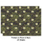 Green Camo Wrapping Paper Sheet - Double Sided - Front