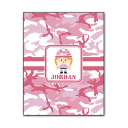 Pink Camo Wood Print - 11x14 (Personalized)