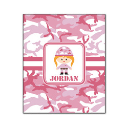 Pink Camo Wood Print - 20x24 (Personalized)