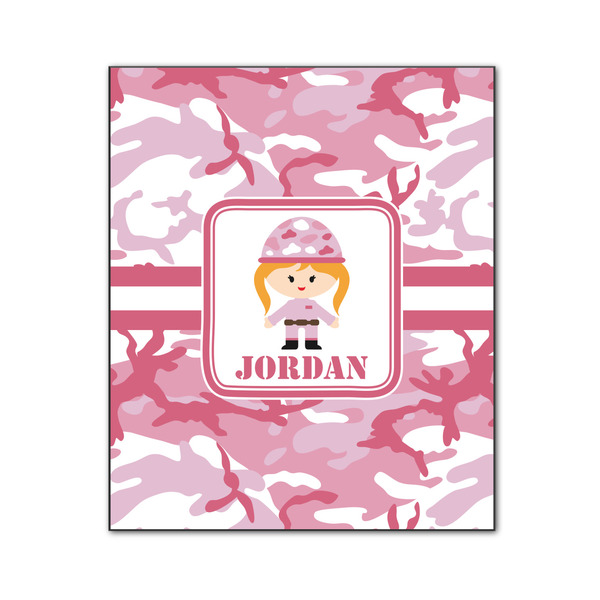 Custom Pink Camo Wood Print - 20x24 (Personalized)