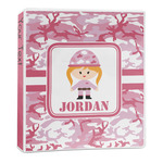 Pink Camo 3-Ring Binder - 1 inch (Personalized)