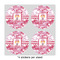 Pink Camo 4" Multipurpose Round Labels - Sheet