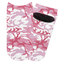 Pink Camo Adult Ankle Socks