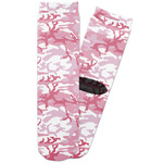 Pink Camo Adult Crew Socks