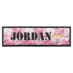 Pink Camo Bar Mat - Large (Personalized)