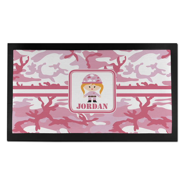 Custom Pink Camo Bar Mat - Small (Personalized)