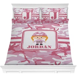 Pink Camo Comforter Set - Full / Queen (Personalized)