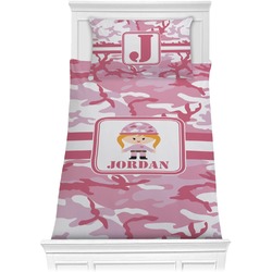 Pink Camo Comforter Set - Twin (Personalized)