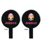 Pink Camo Black Plastic 7" Stir Stick - Double Sided - Round - Front & Back