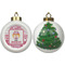 Pink Camo Ceramic Christmas Ornament - X-Mas Tree (APPROVAL)