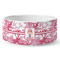 Pink Camo Ceramic Dog Bowl - Medium - Front