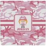 Pink Camo Ceramic Tile Hot Pad (Personalized)