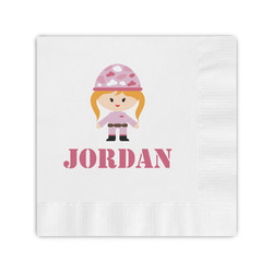 Pink Camo Coined Cocktail Napkins (Personalized)