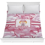 Pink Camo Comforter - Full / Queen (Personalized)