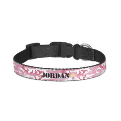 Pink Camo Dog Collar - Large (Personalized)