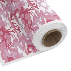Pink Camo Fabric by the Yard - Copeland Faux Linen