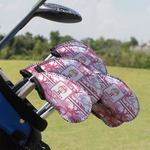 Pink Camo Golf Club Iron Cover - Set of 9 (Personalized)