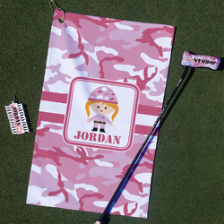 Pink Camo Golf Towel Gift Set (Personalized)