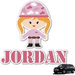 Pink Camo Graphic Car Decal (Personalized)