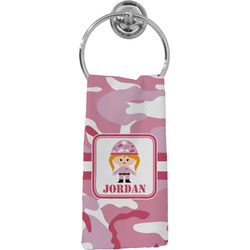 Pink Camo Hand Towel - Full Print (Personalized)