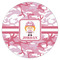 Pink Camo Icing Circle - Medium - Single