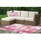 Pink Camo Outdoor Mat & Cushions