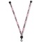 Pink Camo Lanyard Flat - Apvl