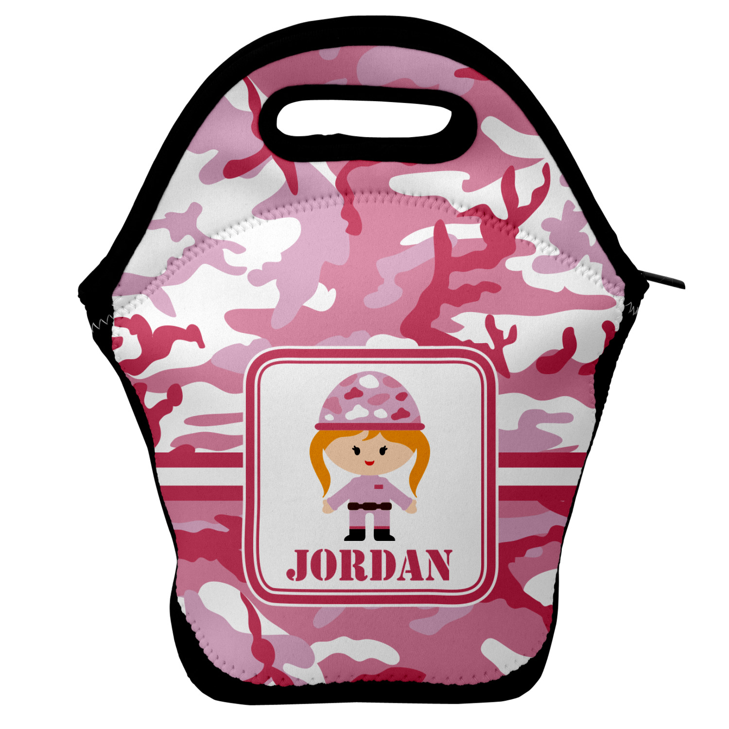 pink camo lunch bag