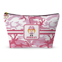 Pink Camo Makeup Bag - Large - 12.5"x7" (Personalized)