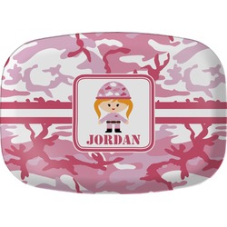 Pink Camo Melamine Platter (Personalized)