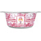 Pink Camo Metal Pet Bowl - White Label - Medium - Main