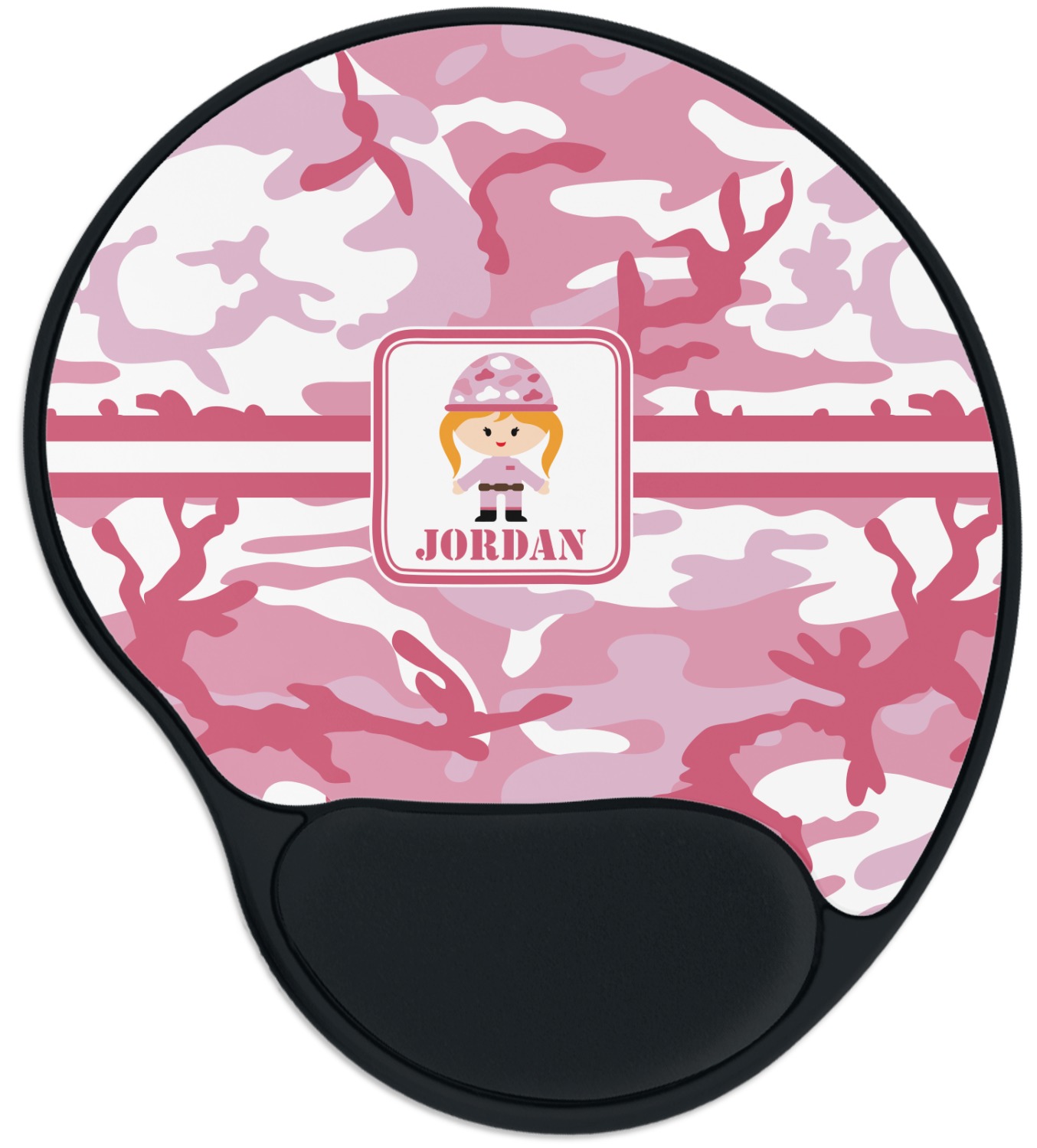 pink camo mouse pad