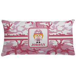 Pink Camo Pillow Case - King (Personalized)