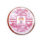 Pink Camo Printed Icing Circle - XSmall - On Cookie