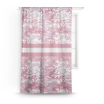 Pink Camo Sheer Curtain
