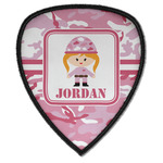 Pink Camo Iron on Shield Patch A w/ Name or Text