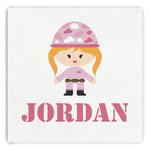 Pink Camo Paper Dinner Napkins (Personalized)