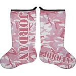 Pink Camo Holiday Stocking - Double-Sided - Neoprene (Personalized)