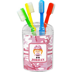 Pink Camo Toothbrush Holder (Personalized)