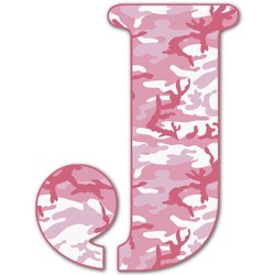 Pink Camo Letter Decal - Small (Personalized)