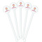 Pink Camo White Plastic 5.5" Stir Stick - Fan View