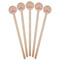 Pink Camo Wooden 7.5" Stir Stick - Round - Fan View