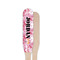 Pink Camo Wooden Food Pick - Paddle - Single Sided - Front & Back