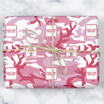 Pink Camo Wrapping Paper (Personalized)
