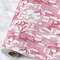 Pink Camo Wrapping Paper Roll - Matte - Large - Main