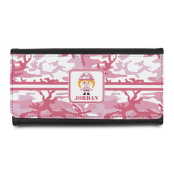 Pink Camo Leatherette Ladies Wallet (Personalized)