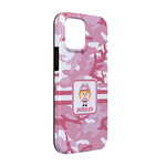 Pink Camo iPhone Case - Rubber Lined - iPhone 13 (Personalized)